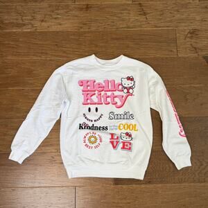 Hello kitty white crewneck sweatshirt